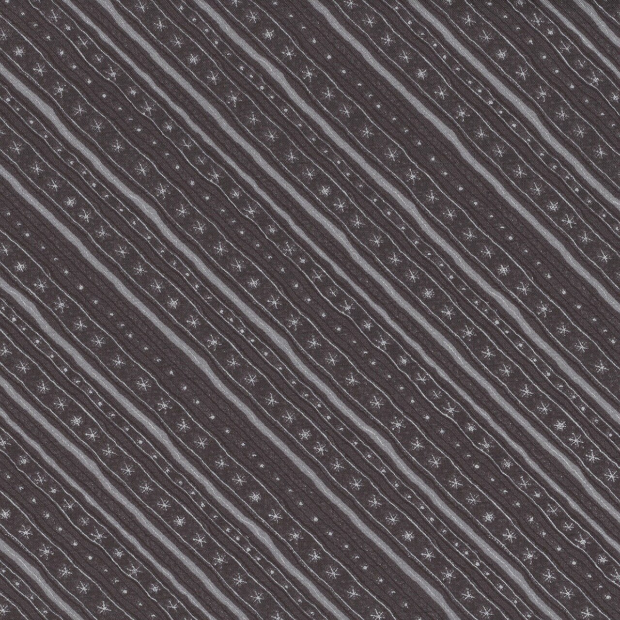44 x 36 Baby It's Gnomes Out Diagonal Stripe Black Wilmington Prints 100% Cotton Christmas